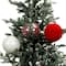 Assorted 4 Pack 4.7" Red, Green & White Peppermint Lane Shatterproof Ball Ornaments, 1pc. by Ashland®